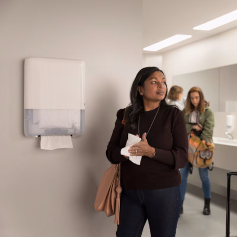 552550-Tork PeakServe® Mini Continuous™ Dispensador de Toalhas de Mãos Branco