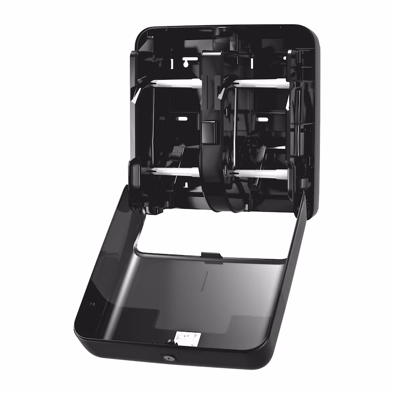558052 Tork OptiServe® Dispensador de 4 Rolos de Papel Higiénico Sem Núcleo Preto