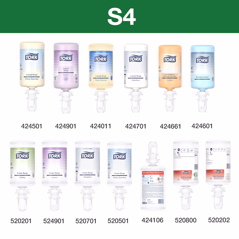 564508 Tork Dispensador para Sabonete e Desinfetante Preto