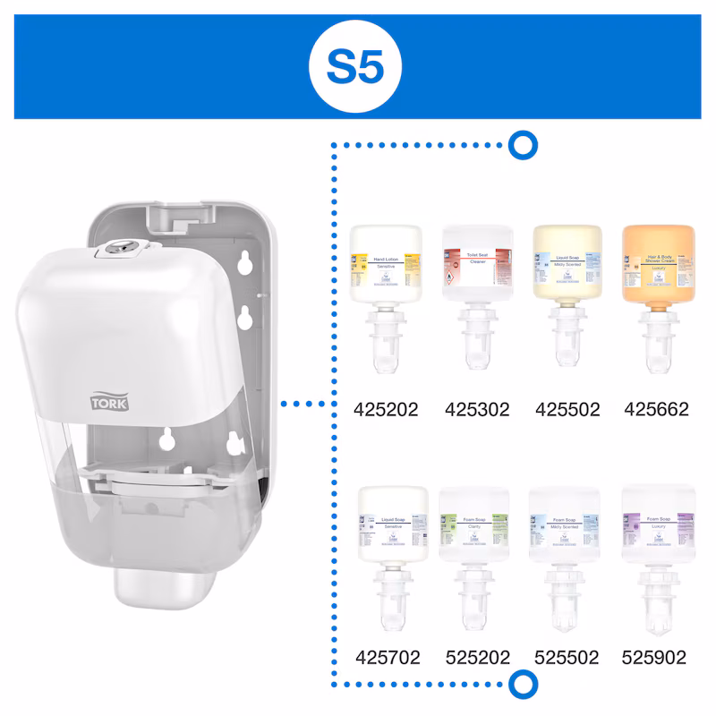 565200 Tork Dispensador Mini para Sabonete e Desinfetante Branco