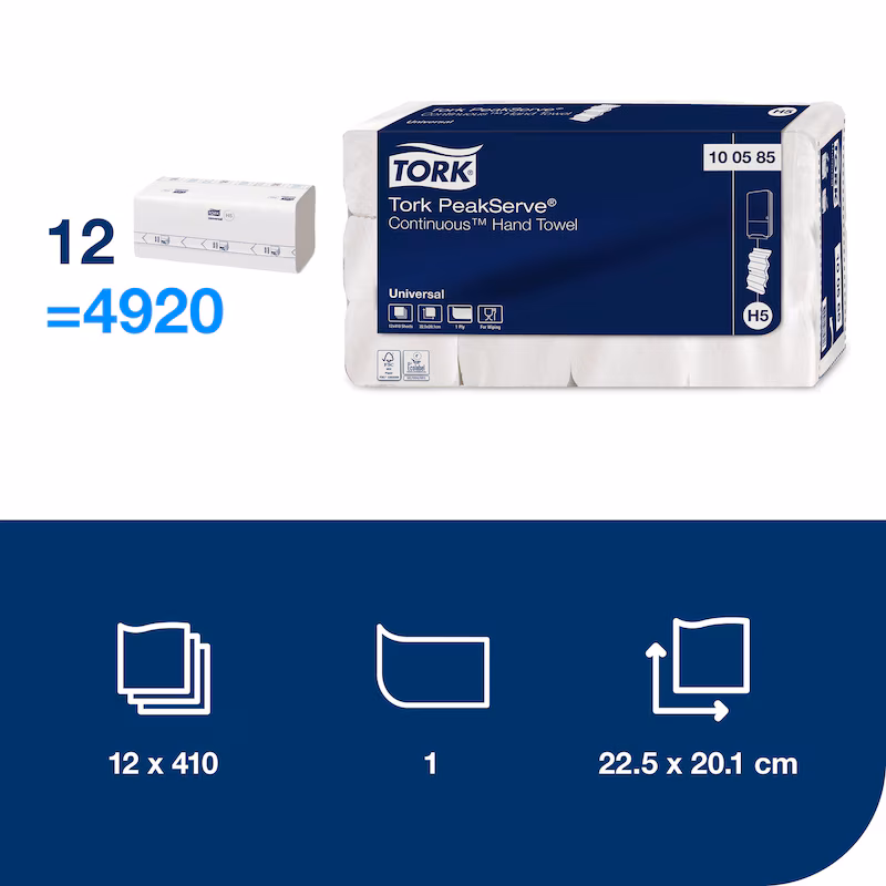 100585 Tork PeakServe® Continuous™ Toalha de Mão