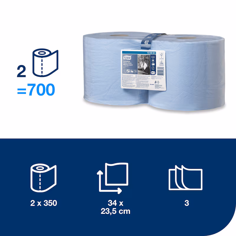 130081 - Tork Advanced Rolo Industrial Azul 