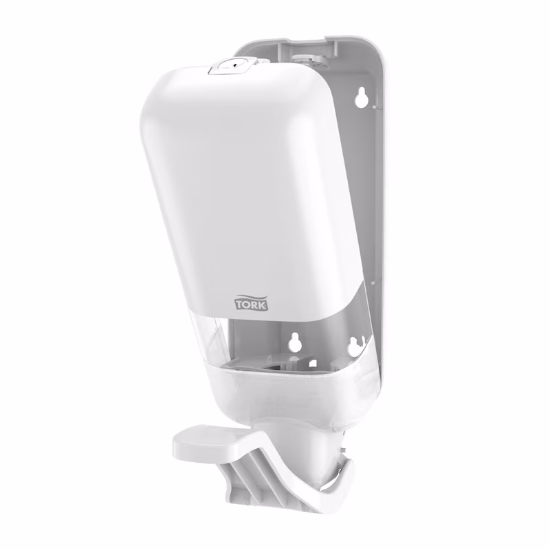 564100 Tork Dispensador para Sabonete e Desinfetante com Alavanca de Cotovelo Branco